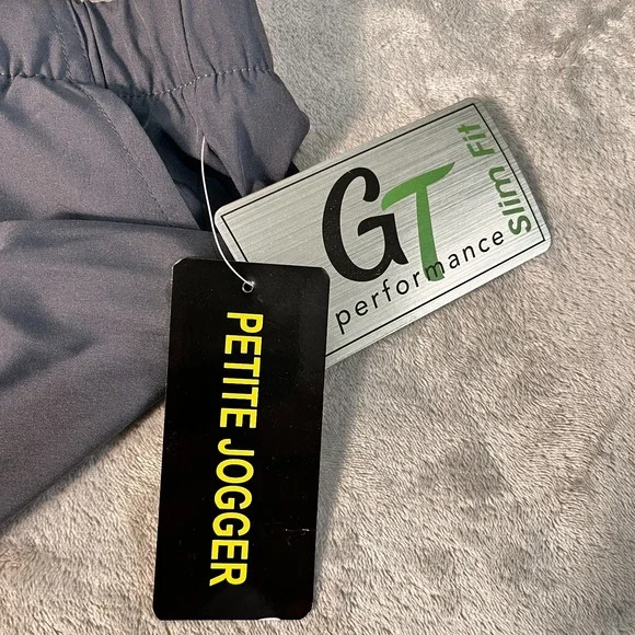 GT Performance Yoga Waistband Jogger Size XLP Petite Pewter Cargo Pants NWT - Picture 3 of 12